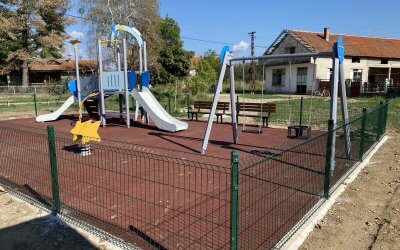 Novo otroško igrišče v naseljih pri Leskovcu (Srbija)